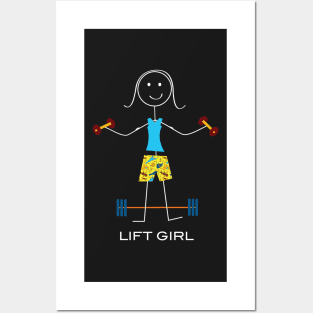 Funny Womens Weightlifting Posters and Art